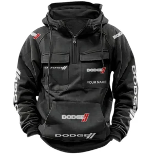 Dodge Quarter Zip Hoodie Sports Hoodie Multi-Pockets Custom Name TN250525Y41HJRCT1DOD