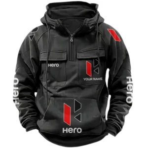 Hero Quarter Zip Hoodie Sports Hoodie Multi-Pockets Custom Name TN250525Y41HJRCT1ERO