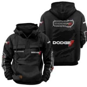 Dodge Quarter Zip Hoodie Sports Hoodie Multi-Pockets Custom Name TN250525Y41HJRCT3DOD