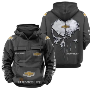 Chevrolet Quarter Zip Hoodie Sports Hoodie Multi-Pockets Custom Name TN240525Y41HJRCT2CRL