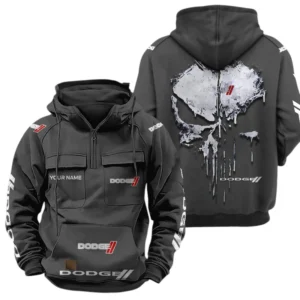 Dodge Quarter Zip Hoodie Sports Hoodie Multi-Pockets Custom Name TN250525Y41HJRCT2DOD