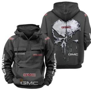 GMC Car Quarter Zip Hoodie Sports Hoodie Multi-Pockets Custom Name TN250525Y41HJRCT2GMC