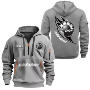Ski Doo Half Zip Hoodie Sports Hooded Multi-Pocket, Custom Name TN040625Y25QZ2HCT1DOO