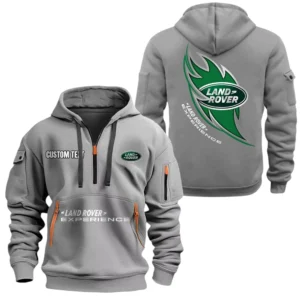 Land Rover Half Zip Hoodie, Sport Hooded Multi-Pocket, Custom Name TN040625Y25QZ2HCT1LAR
