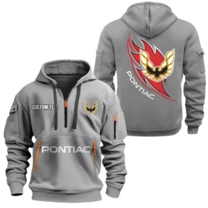 Pontiac Half Zip Hoodie Sports Hooded Multi-Pocket, Custom Name TN040625Y25QZ2HCT1PON