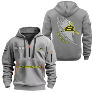 Sherco Half Zip Hoodie Sports Hooded Multi-Pocket, Custom Name TN040625Y25QZ2HCT1RCO