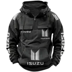 Isuzu Quarter Zip Hoodie Sports Hoodie Multi-Pockets Custom Name TN020625Y41HJRCT1ISU