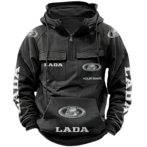 Lada Quarter Zip Hoodie Sports Hoodie Multi-Pockets Custom Name TN020625Y41HJRCT1LAD