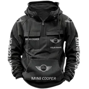 Mini Cooper Quarter Zip Hoodie Sports Hoodie Multi-Pockets Custom Name TN020625Y41HJRCT1MIN