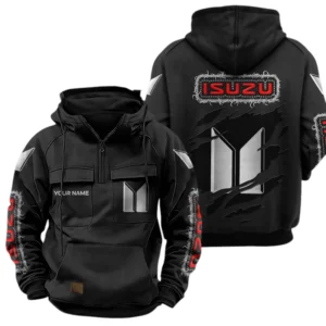 Isuzu Quarter Zip Hoodie Sports Hoodie Multi-Pockets Custom Name TN020625Y41HJRCT2ISU