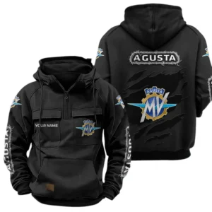 MV Agusta Quarter Zip Hoodie Sports Hoodie Multi-Pockets Custom Name TN020625Y41HJRCT3MVA