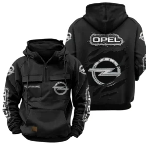 Opel Quarter Zip Hoodie Sports Hoodie Multi-Pockets Custom Name TN020625Y41HJRCT3OPE