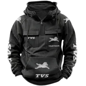 TVS Quarter Zip Hoodie Sports Hoodie Multi-Pockets Custom Name TN040625Y41HJRCT1TVS