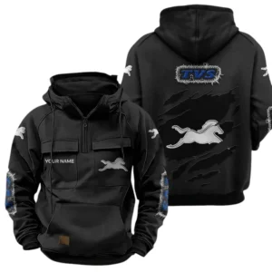 TVS Quarter Zip Hoodie Sports Hoodie Multi-Pockets Custom Name TN040625Y41HJRCT3TVS