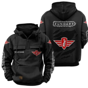 Zundapp Quarter Zip Hoodie Sports Hoodie Multi-Pockets Custom Name TN040625Y41HJRCT3ZUM
