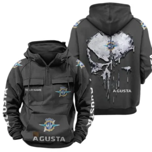 MV Agusta Quarter Zip Hoodie Sports Hoodie Multi-Pockets Custom Name TN020625Y41HJRCT2MVA