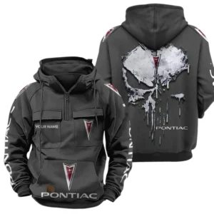 Pontiac Quarter Zip Hoodie Sports Hoodie Multi-Pockets Custom Name TN040625Y41HJRCT1PON