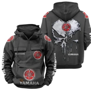 Yamaha Quarter Zip Hoodie Sports Hoodie Multi-Pockets Custom Name TN040625Y41HJRCT1YMH