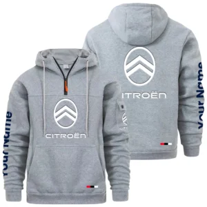 Citroen Quarter Zip Pullover Hoodie Custom Name