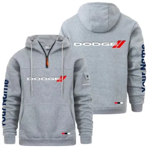 Dodge Quarter Zip Pullover Hoodie Custom Name