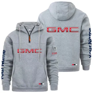 GMC Car Quarter Zip Pullover Hoodie Custom Name