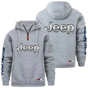 Jeep Quarter Zip Pullover Hoodie Custom Name