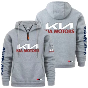 KIA Quarter Zip Pullover Hoodie Custom Name