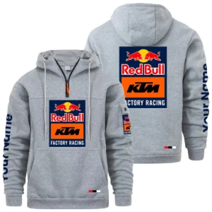 Red Bull KTM Factory Racing Quarter Zip Pullover Hoodie Custom Name