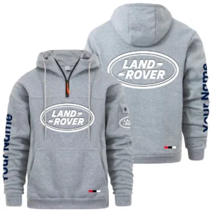 Land Rover Quarter Zip Pullover Hoodie Custom Name