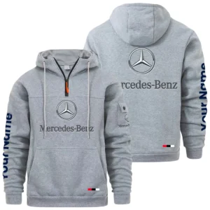 Mercedes-Benz Quarter Zip Pullover Hoodie Custom Name