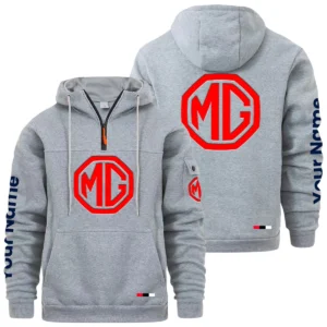 MG Cars Quarter Zip Pullover Hoodie Custom Name