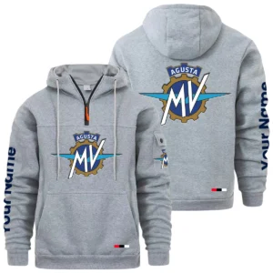 MV Agusta Quarter Zip Pullover Hoodie Custom Name