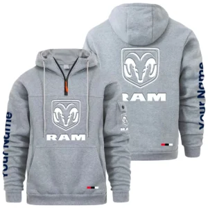 Ram Quarter Zip Pullover Hoodie Custom Name