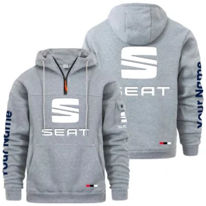 SEAT Quarter Zip Pullover Hoodie Custom Name