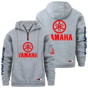 Yamaha Motor Quarter Zip Pullover Hoodie Custom Name