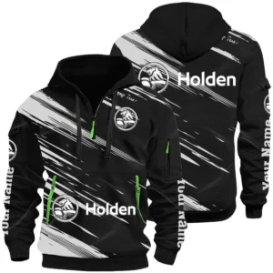 Holden Half Zip Hoodie All Over Prints, Multi-Pockets Custom Name