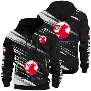 Vauxhall Half Zip Hoodie All Over Prints, Multi-Pockets Custom Name