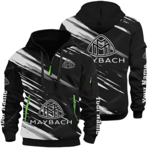 Maybach Half Zip Hoodie All Over Prints, Multi-Pockets Custom Name
