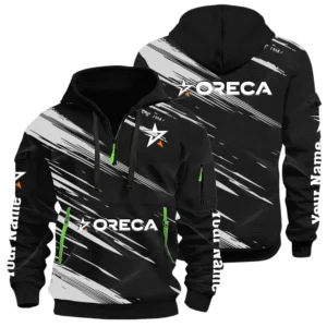 Oreca Racing Team Half Zip Hoodie All Over Prints, Multi-Pockets Custom Name