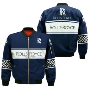 Rolls Royce All Over Prints Bomber Jacket