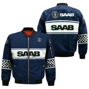 Saab All Over Prints Bomber Jacket