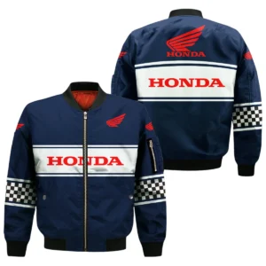 Honda Motor All Over Prints Bomber Jacket