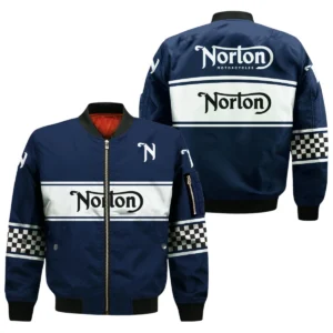 Norton Motorcycle All Over Prints Bomber Jacket