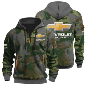 Chevrolet Racing Half Zip Hoodie All Over Prints Sports Hoodie Style Custom Name