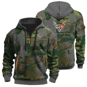 Corvette Half Zip Hoodie All Over Prints Sports Hoodie Style Custom Name