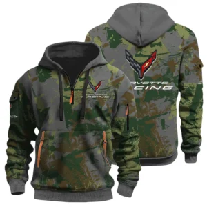Corvette Racing Half Zip Hoodie All Over Prints Sports Hoodie Style Custom Name