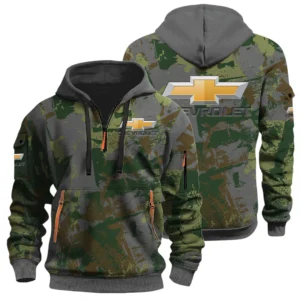 Chevrolet Half Zip Hoodie All Over Prints Sports Hoodie Style Custom Name