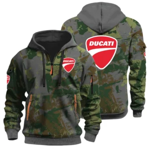 Ducati Motor Holding Half Zip Hoodie All Over Prints Sports Hoodie Style Custom Name