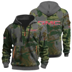 GMC Car Half Zip Hoodie All Over Prints Sports Hoodie Style Custom Name