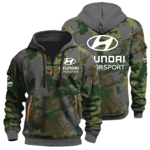 Hyundai Motorsport Racing Half Zip Hoodie All Over Prints Sports Hoodie Style Custom Name